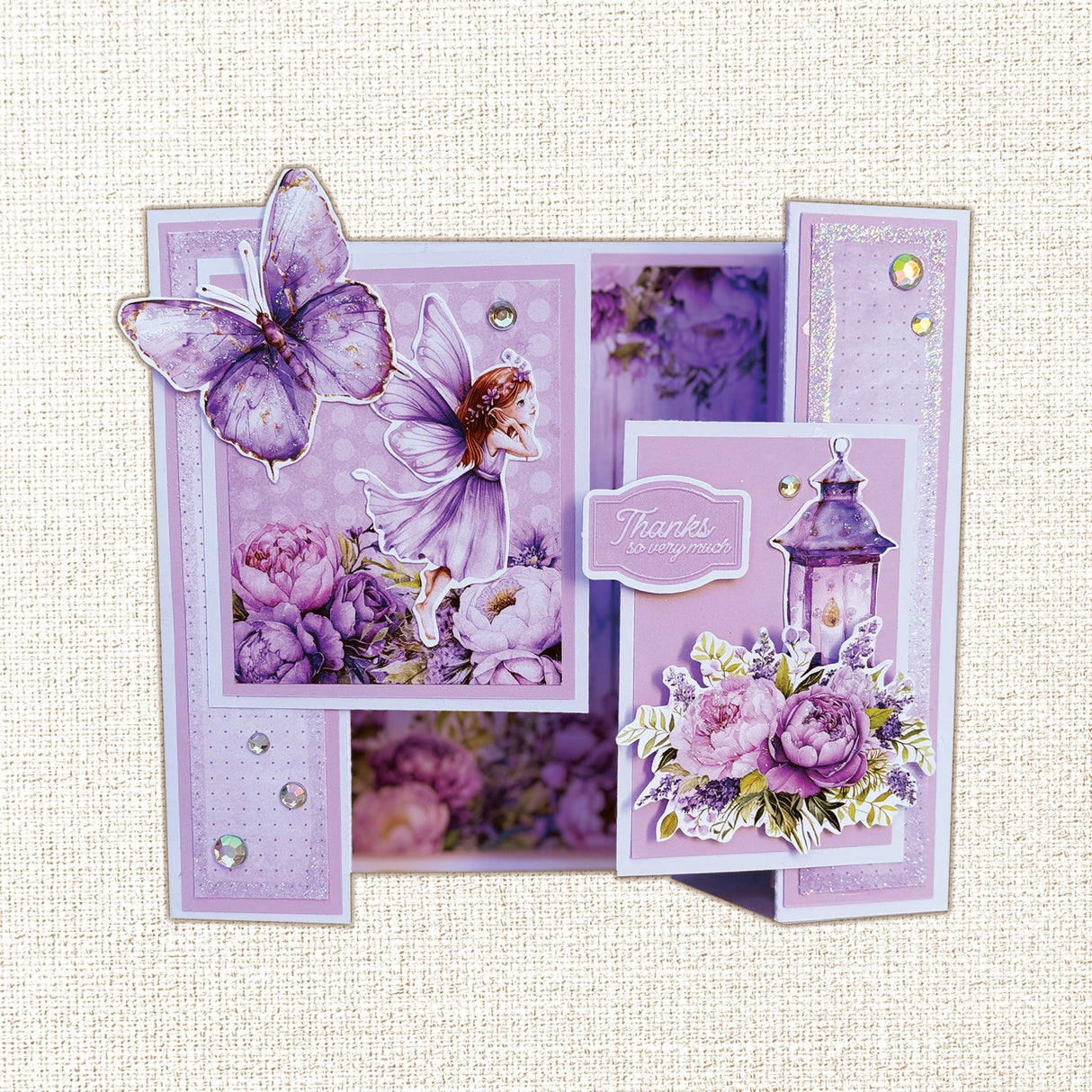 Lavender & Fairies 6x8" Quick Cards Die Cuts 33720 - Paper Rose Studio
