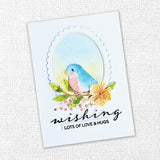 Wishing & Sending Sentiments Metal Cutting Die 34398 - Paper Rose Studio