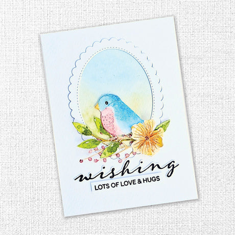 Wishing & Sending Sentiments Metal Cutting Die 34398 - Paper Rose Studio