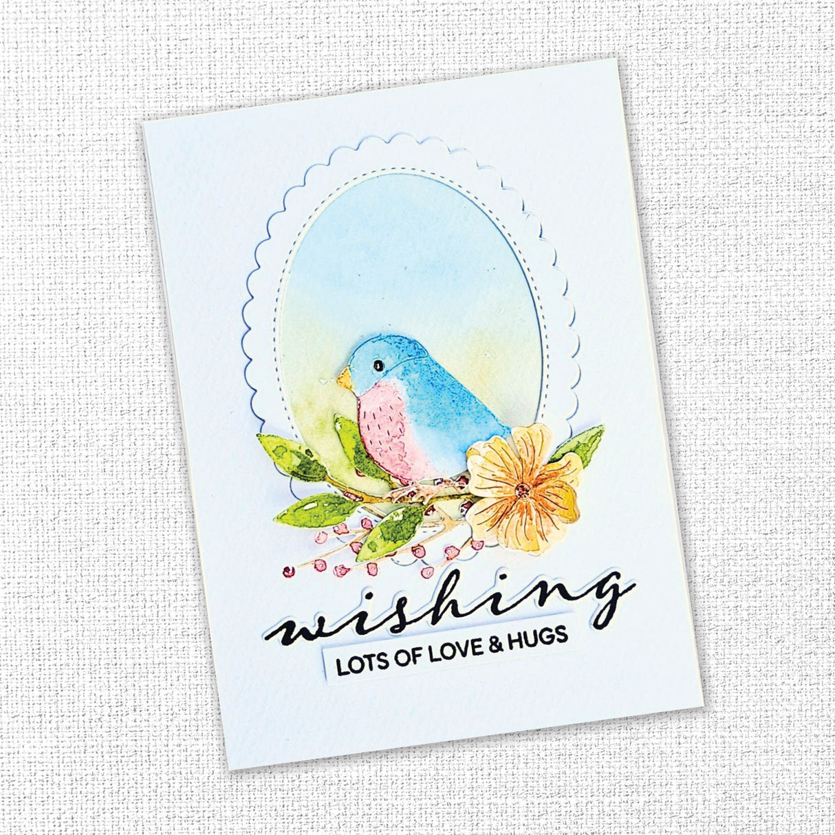 Wishing & Sending Sentiments Metal Cutting Die 34398 - Paper Rose Studio