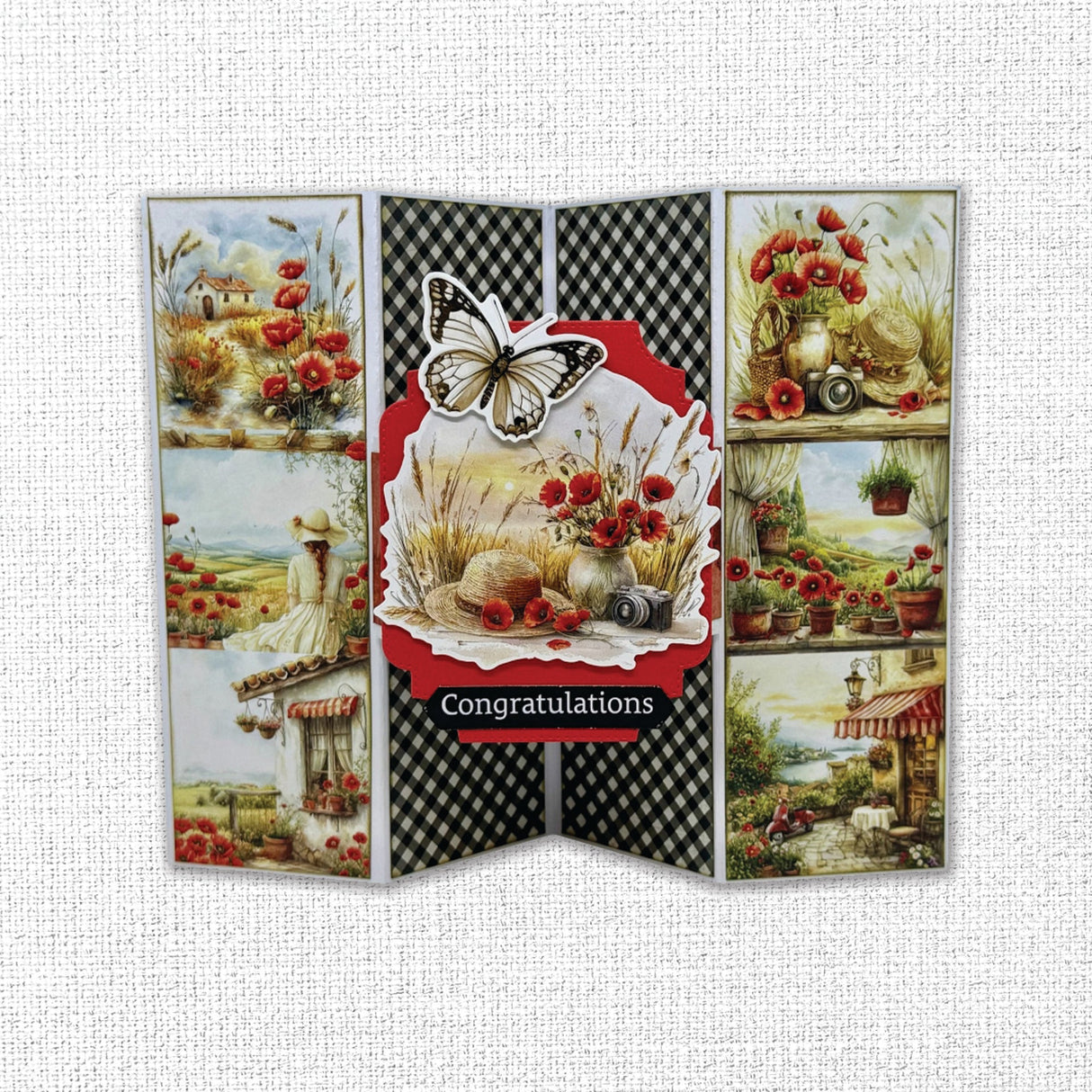 Poppy Garden Embossed Die Cuts 34665 - Paper Rose Studio