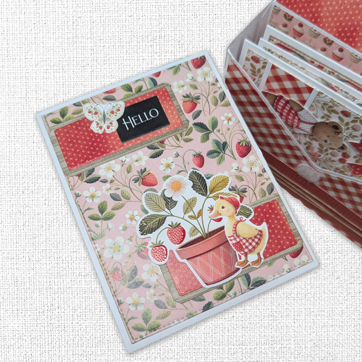 Papercuts Cardmaking Kit - Strawberry Friends 34920 - Paper Rose Studio