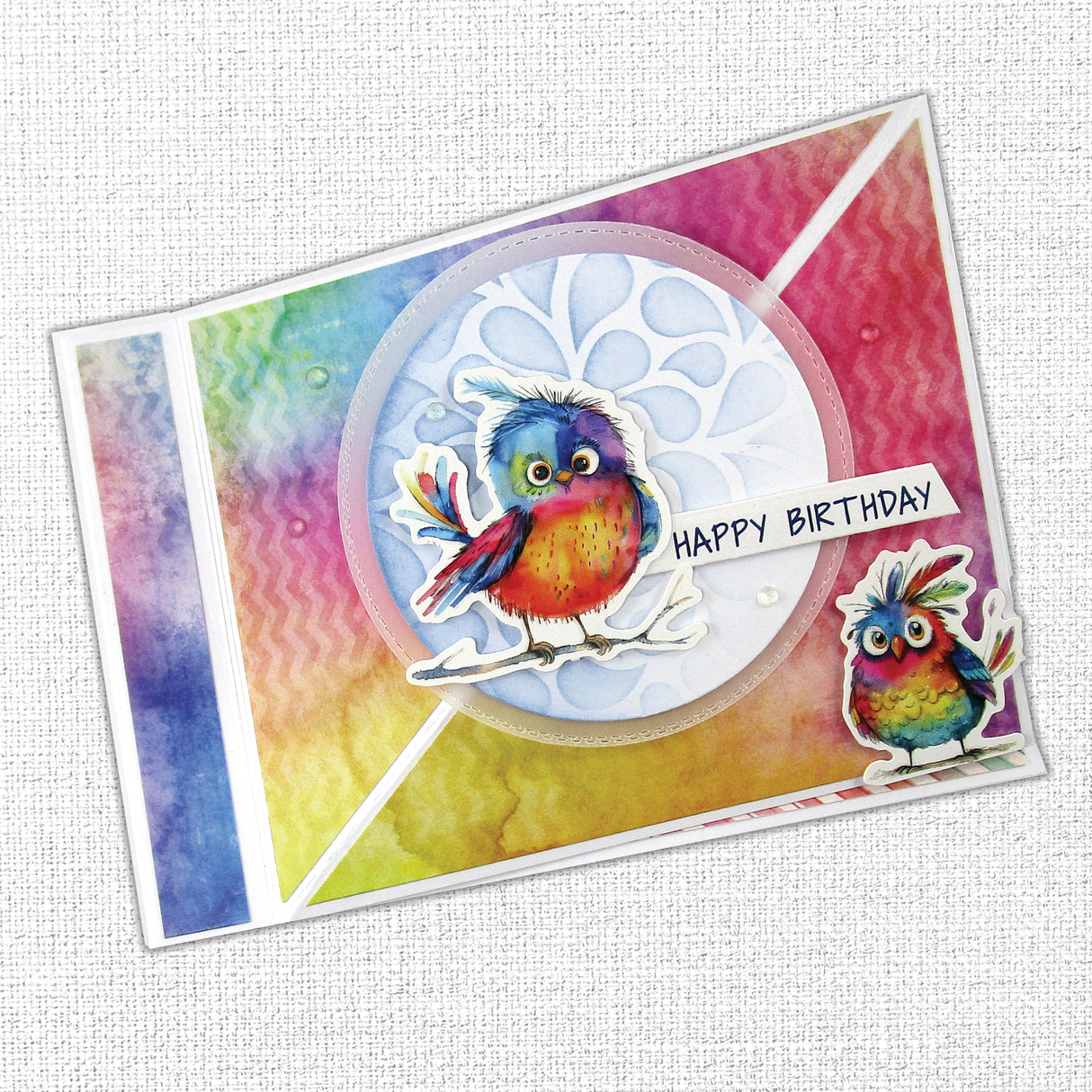 Rainbow Village 6x8" Birds Embossed Die Cuts 35350
