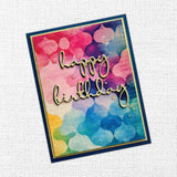 Happy Birthday Fine Script Layered Metal Cutting Die 20904