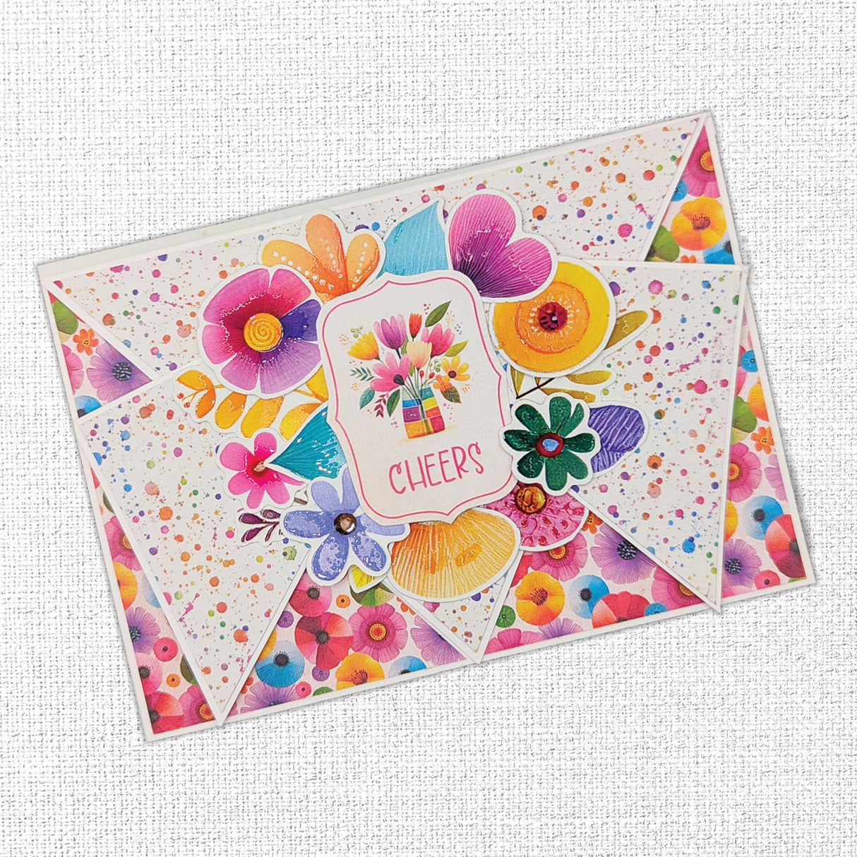 Rainbow Village 6x8" Small Floral Embossed Die Cuts 35433 - Paper Rose Studio
