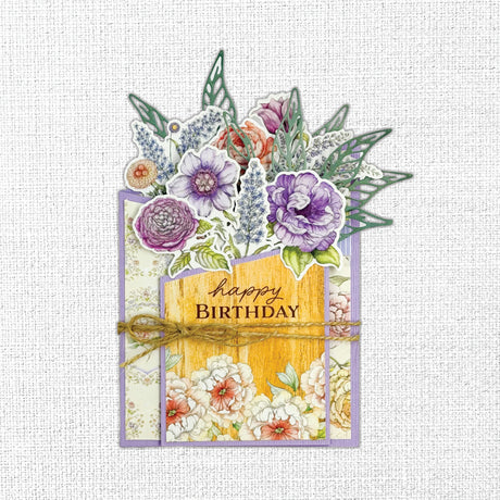 Words of Wisdom 6 x 8" Floral Embossed Die Cuts 35638