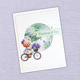 Petals & Pansies Teddies 6x8" Embossed Die Cuts 36463