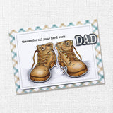 Work Boots 4x4" Clear Stamp Set 18330