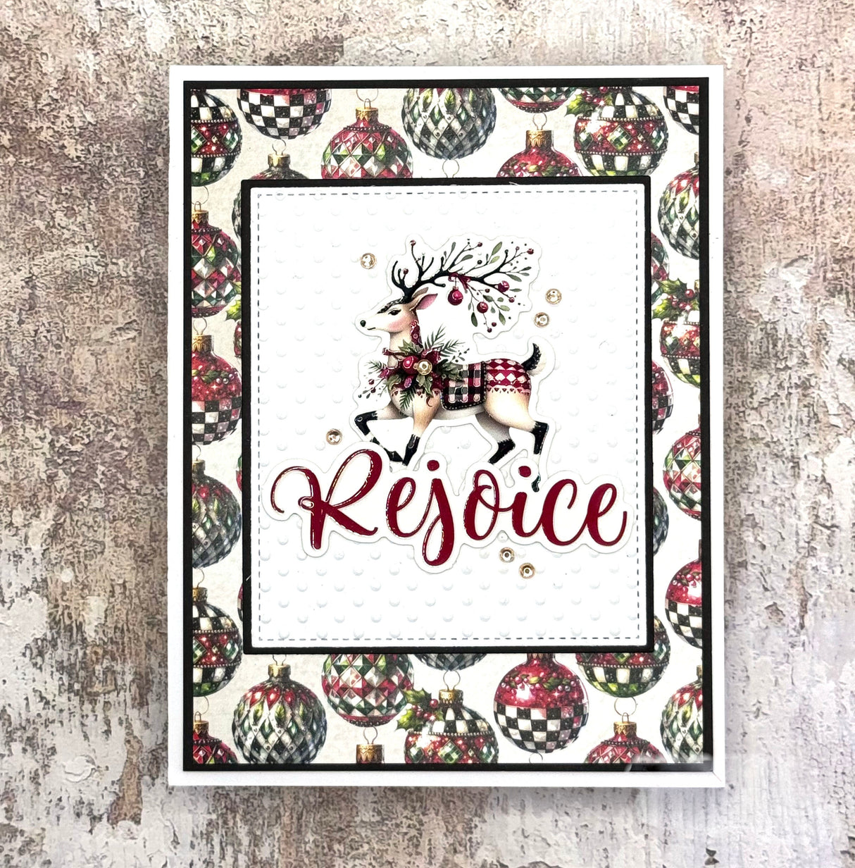 Christmas Wishes 6 x 8" Embossed Die Cuts 37105