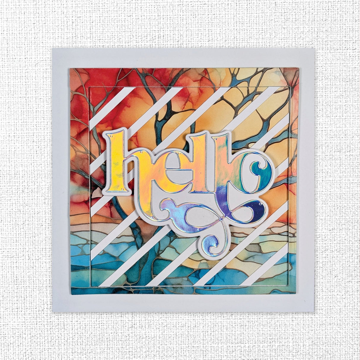 Fancy Script Layered Hello Metal Cutting Die 32478 - Paper Rose Studio