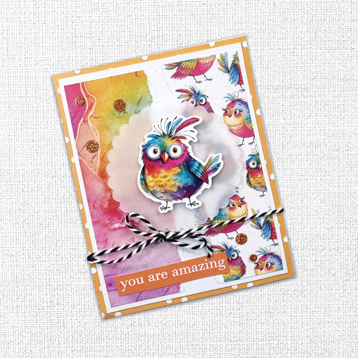 Rainbow Village 6x8" Birds Embossed Die Cuts 35350 - Paper Rose Studio