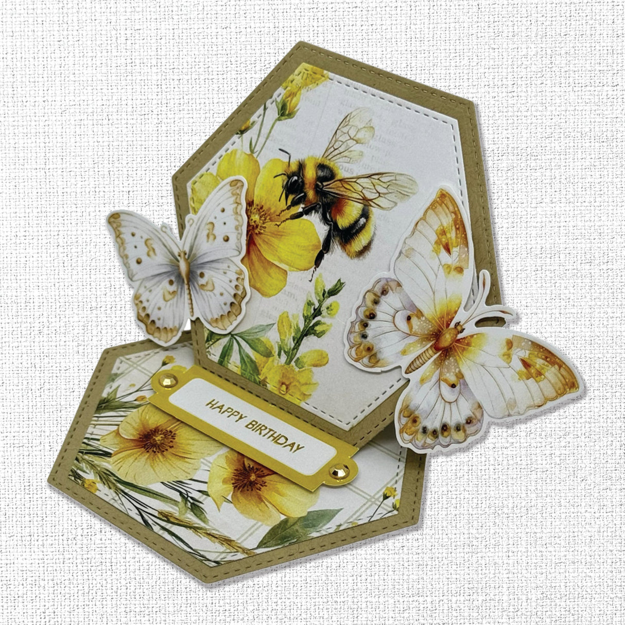 Bees & Butterflies Embossed Die Cuts 33585 - Paper Rose Studio