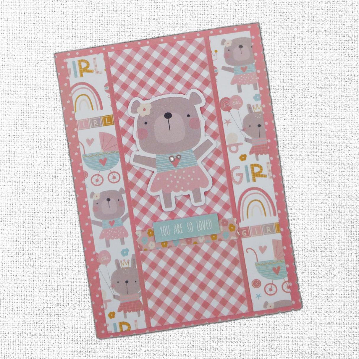 Hello Little Girl 6x8" Quick Cards Collection 30012 - Paper Rose Studio