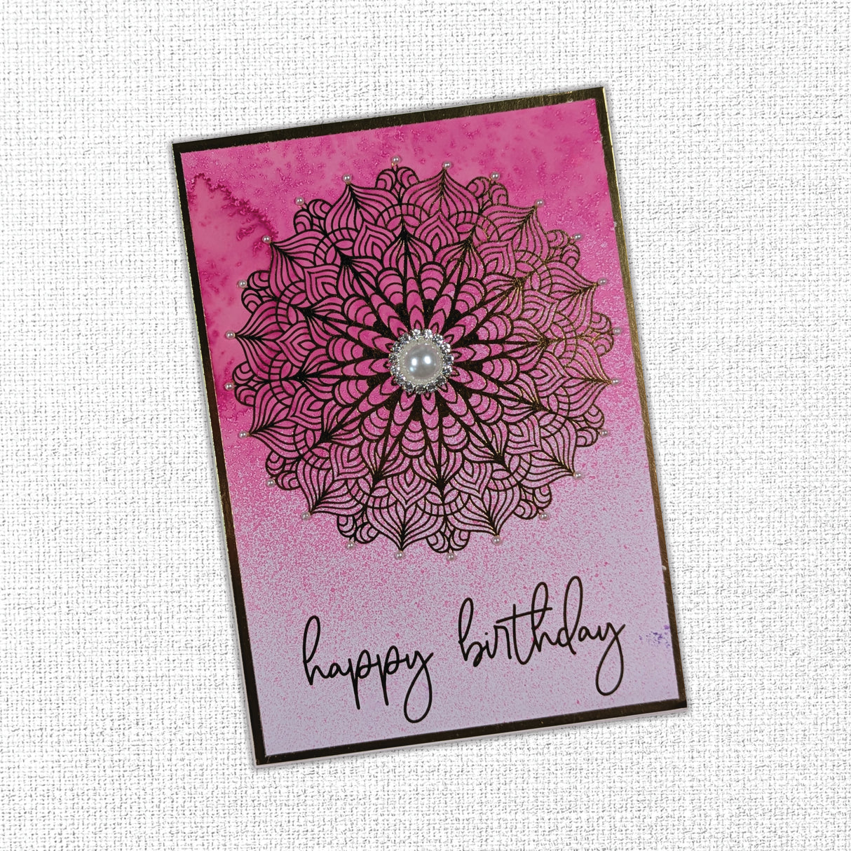 Mandala Card Fronts - Gold Foil 12x12 Paper Collection 29221