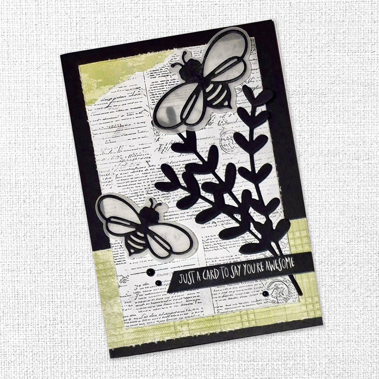 Leaf Sprig Metal Cutting Die 33900 - Paper Rose Studio