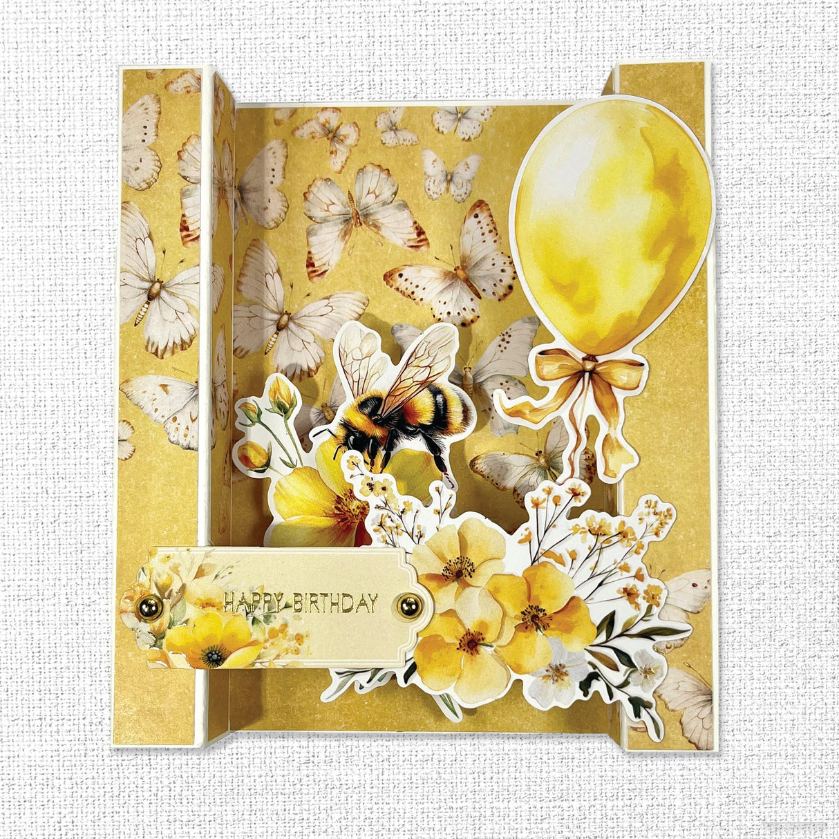 Bees & Butterflies Embossed Die Cuts 33585 - Paper Rose Studio