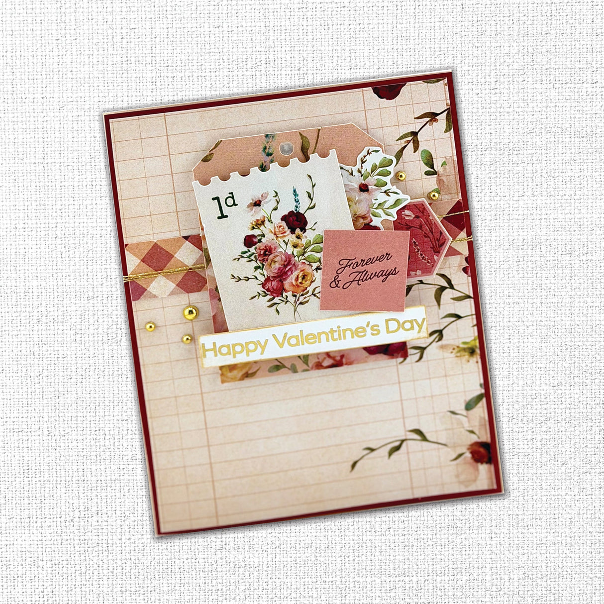 Vintage Rose Tags & Tickets Embossed Die Cuts 33648 - Paper Rose Studio