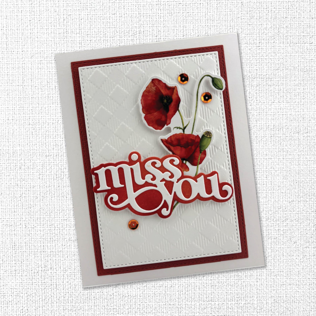 Miss You Metal Cutting Die 33858 - Paper Rose Studio