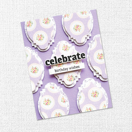 Stacked Sentiments No. 1 Metal Cutting Die Set 34383 - Paper Rose Studio