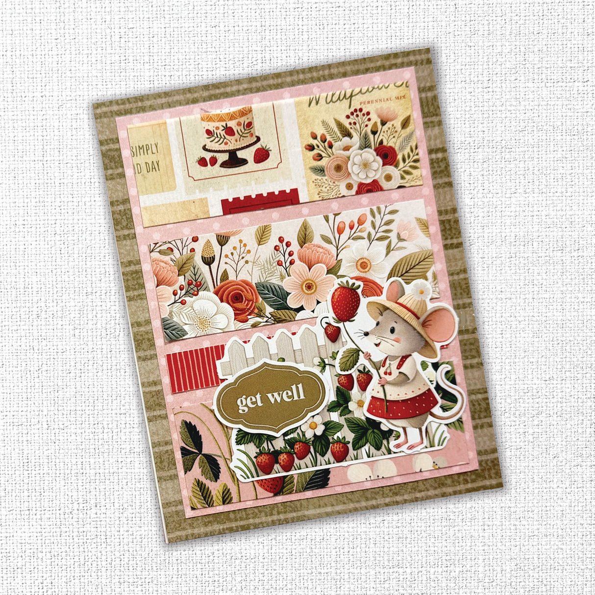 Strawberry Friends 6x8" Quick Cards Collection 34914 - Paper Rose Studio