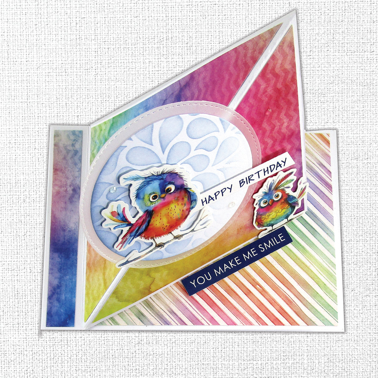 Rainbow Village 6x8" Birds Embossed Die Cuts 35350