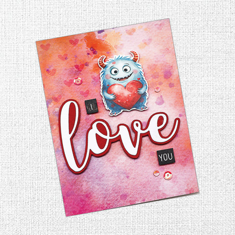 Love Large Layered Word Metal Die Set 18042