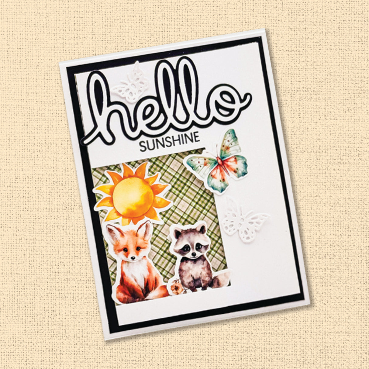 Hello 4x6" CLEAR STAMP & DIE SET 16951 17304