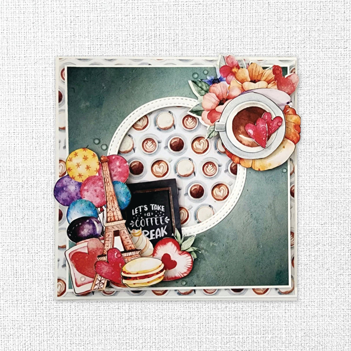 Coffee in Paris Cut Aparts Paper Pack 32301 - Paper Rose Studio