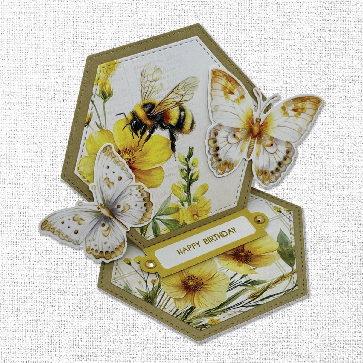 Bees & Butterflies Embossed Die Cuts 33585 - Paper Rose Studio