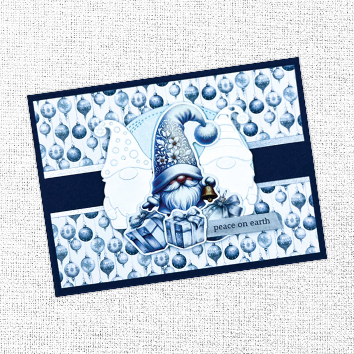 White Christmas Gnomes Embossed Die Cuts 32880