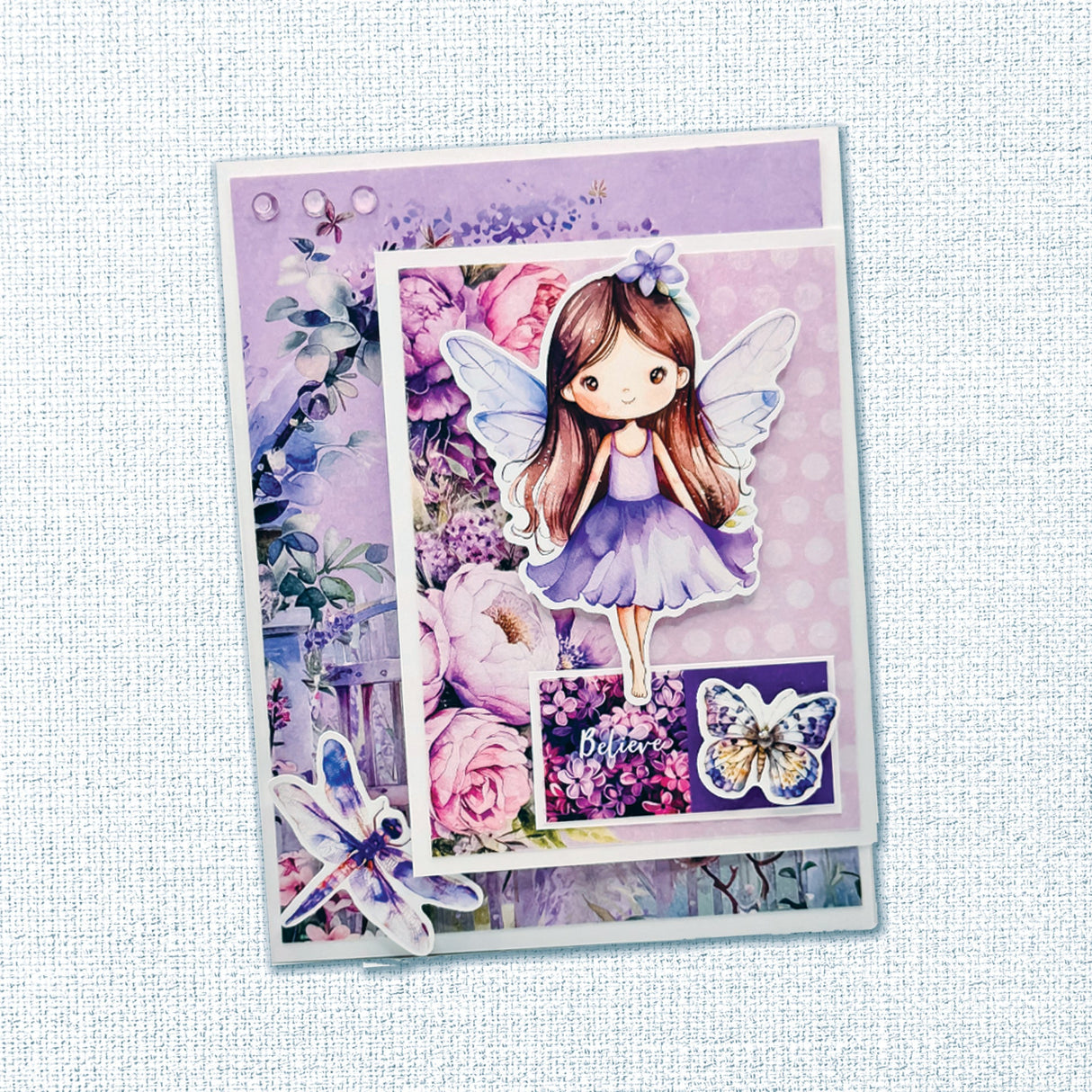 Lavender & Fairies Embossed Die Cuts 33525 - Paper Rose Studio