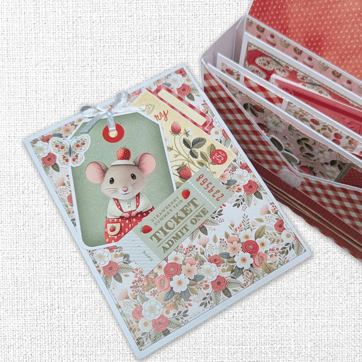 Papercuts Cardmaking Kit - Strawberry Friends 34920 - Paper Rose Studio