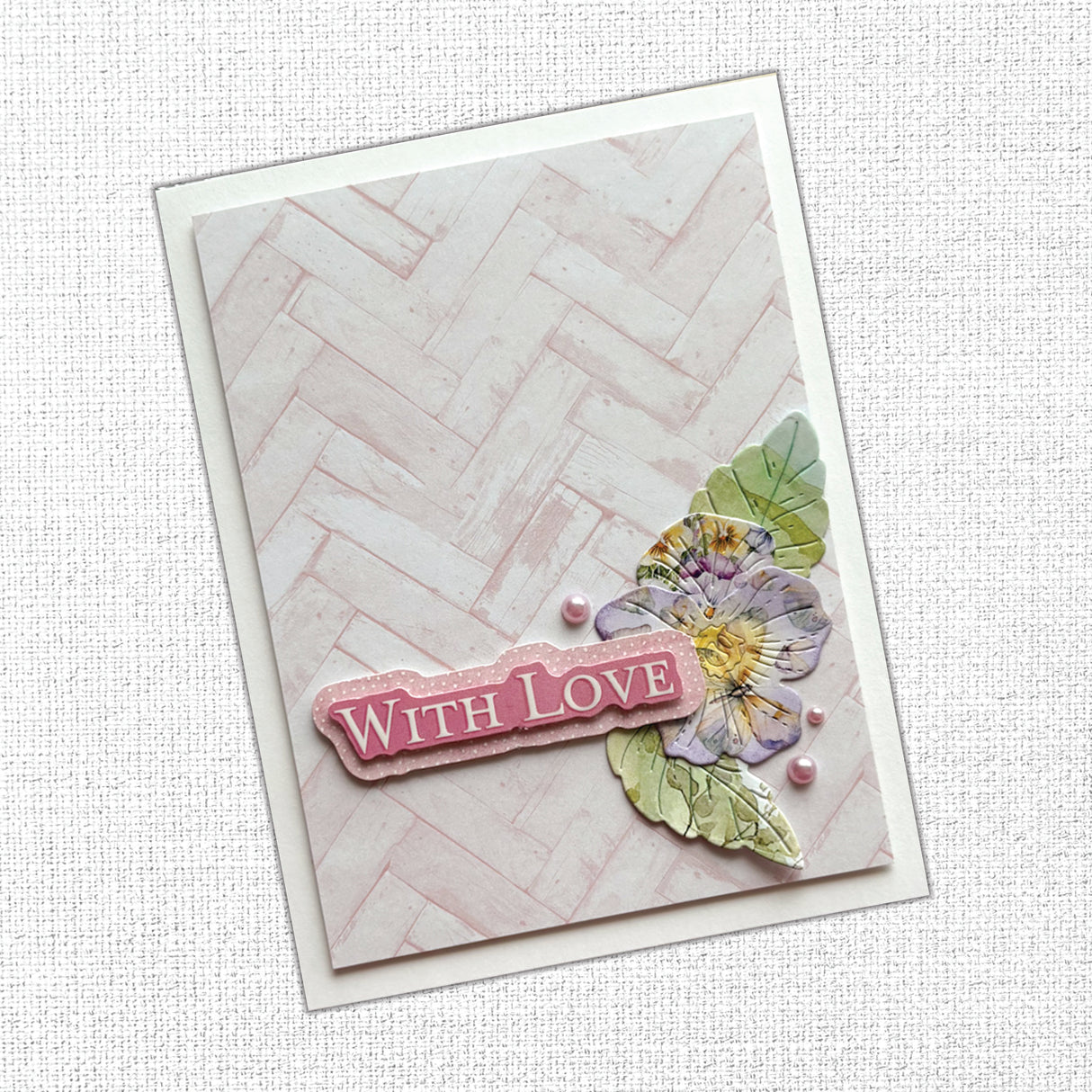 Petals & Pansies 6x8" Layered Sentiments Embossed Die Cuts 36466