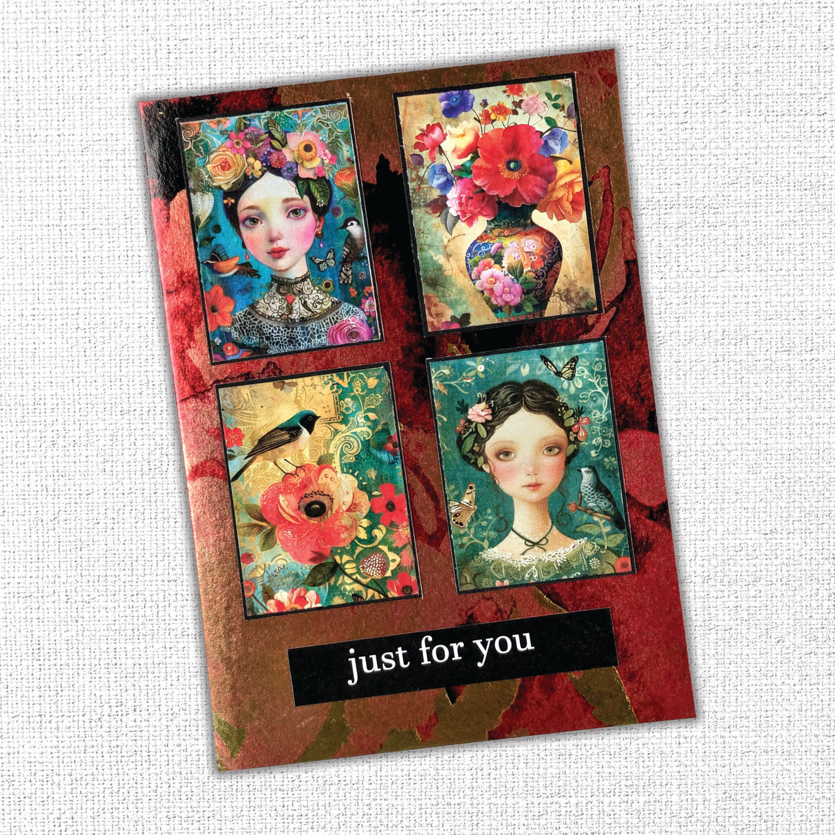 Crimson Rose - Gold Foil 12x12 Paper Collection 26602