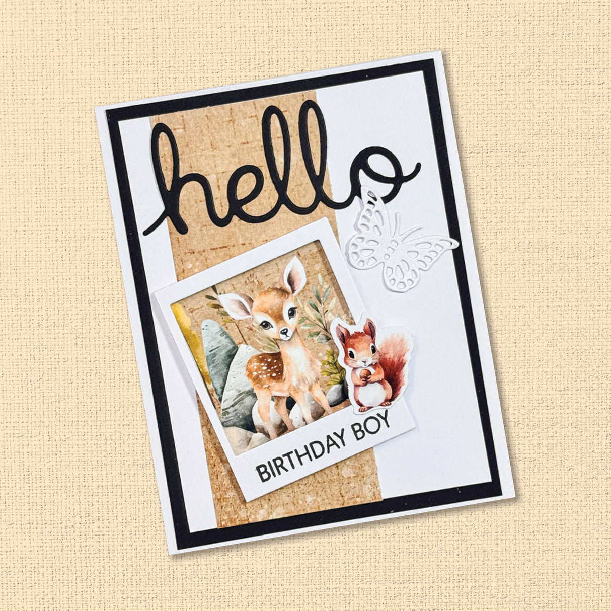 Hello 4x6" CLEAR STAMP & DIE SET 16951 17304