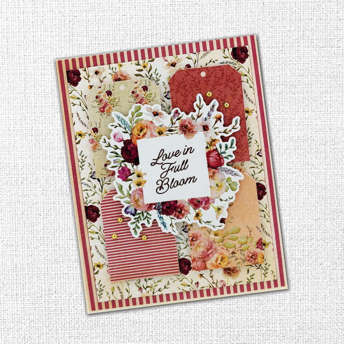 Vintage Rose Tags & Tickets Embossed Die Cuts 33648 - Paper Rose Studio