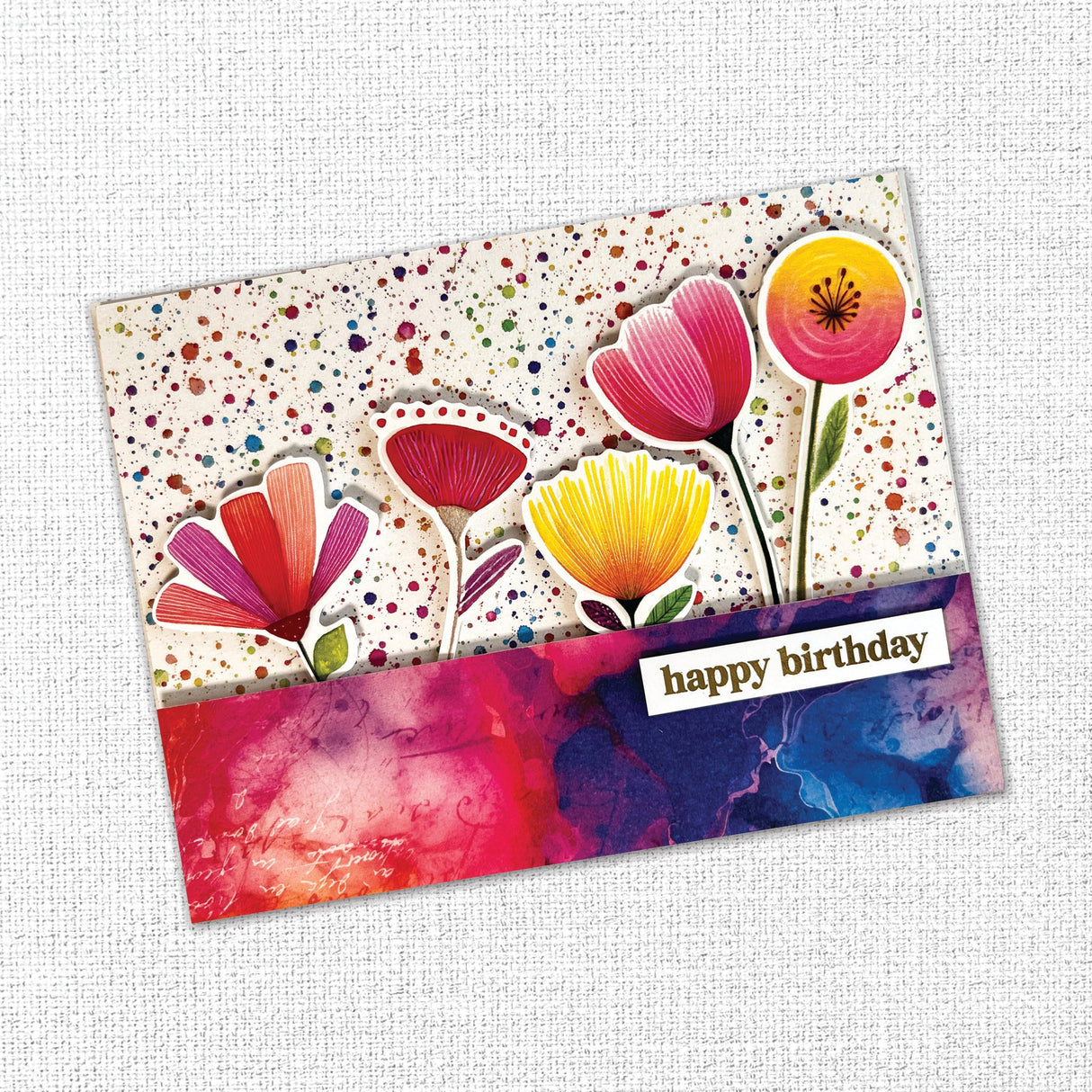 Rainbow Village 6x8" Small Floral Embossed Die Cuts 35433 - Paper Rose Studio