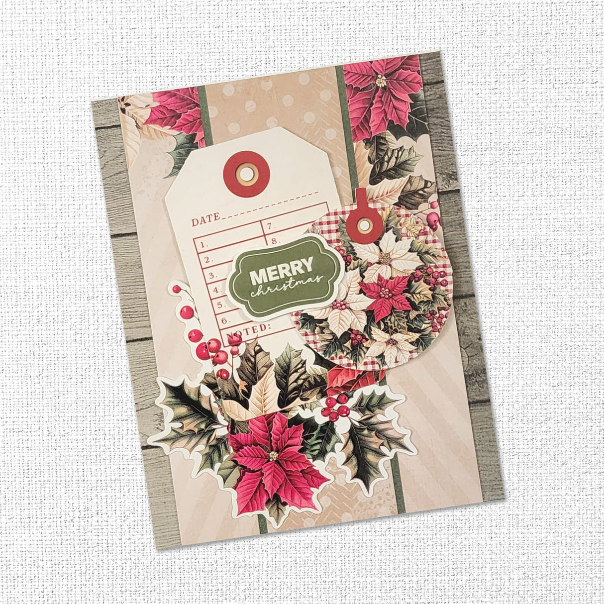 Christmas Holly 6x8" Quick Cards Collection 35172 - Paper Rose Studio