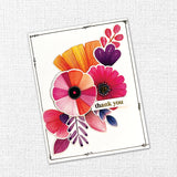 Rainbow Village 6x8"  Large Floral Embossed Die Cuts 35436