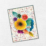 Rainbow Village 6x8"  Large Floral Embossed Die Cuts 35436
