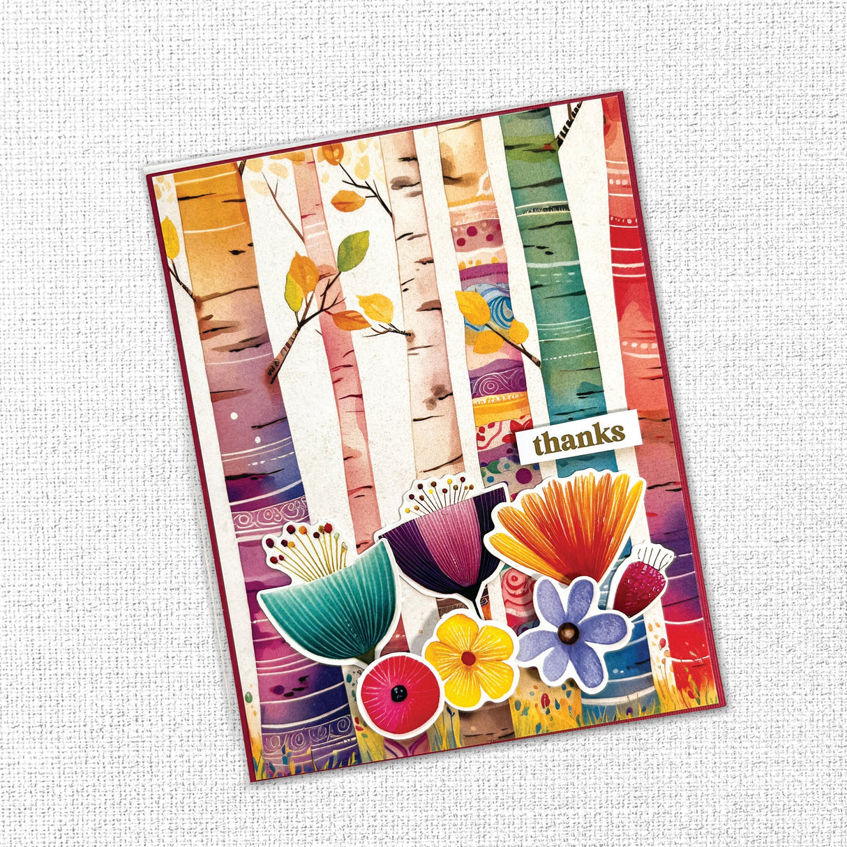 Rainbow Village 6x8" Small Floral Embossed Die Cuts 35433 - Paper Rose Studio