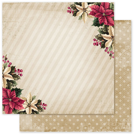 Christmas Holly C 12x12 Paper (12pc Bulk Pack) 35127 - Paper Rose Studio
