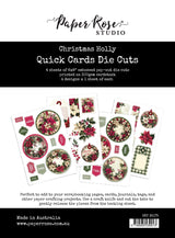 Christmas Holly 6x8" Quick Cards Die Cuts 35175 - Paper Rose Studio