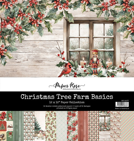 Christmas Tree Farm Basics 12x12 Paper Collection 35277 - Paper Rose Studio