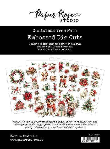 Christmas Tree Farm Embossed Die Cuts 35298 - Paper Rose Studio