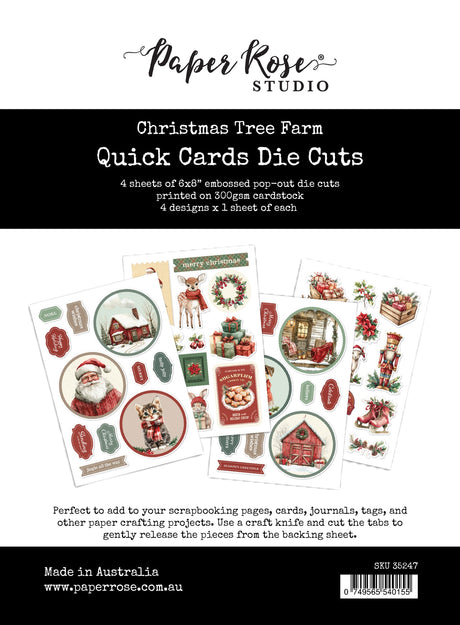 Christmas Tree Farm 6x8" Quick Cards Die Cuts 35247 - Paper Rose Studio