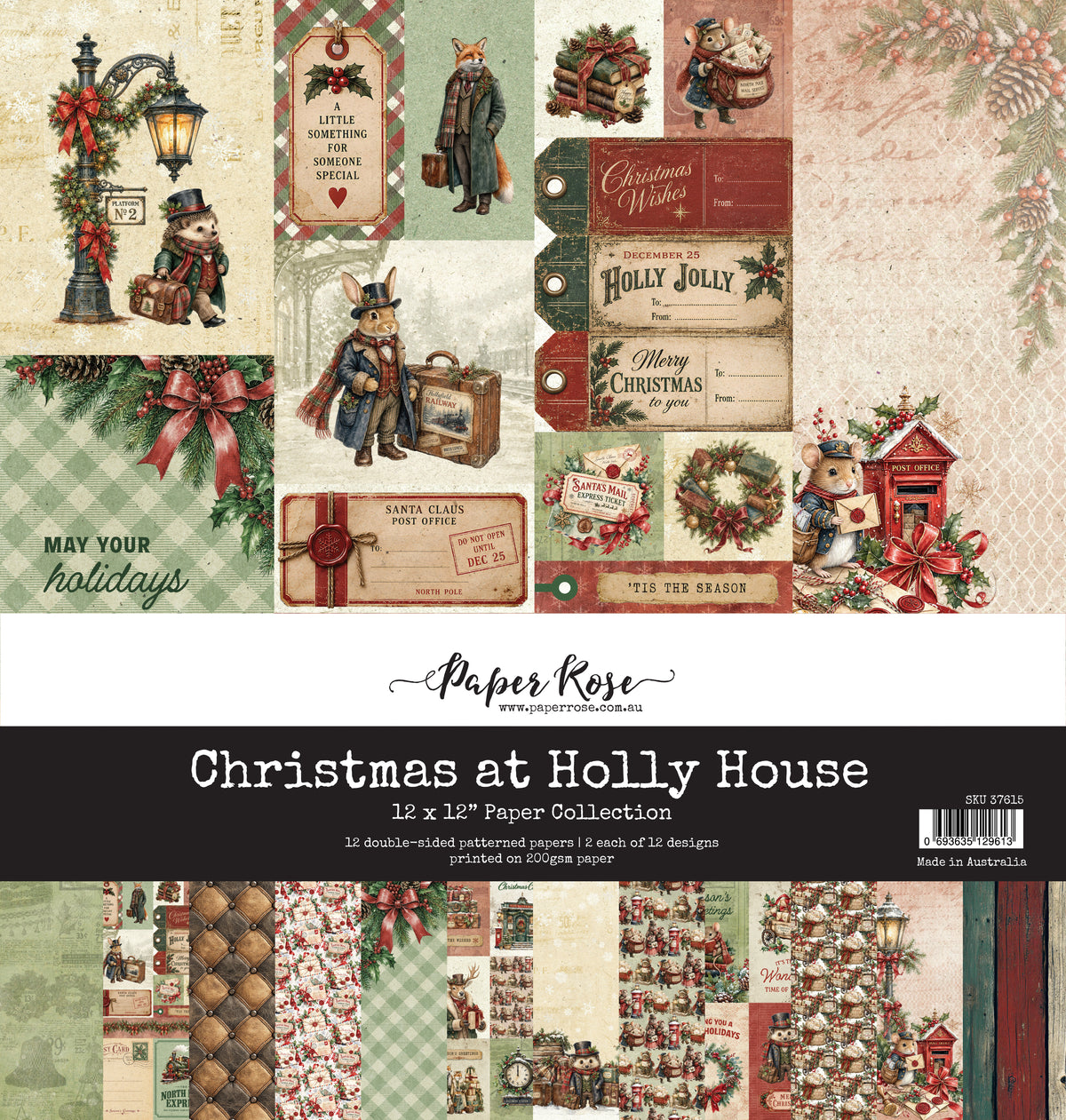 Christmas at Holly House 12x12 Paper Collection 37615