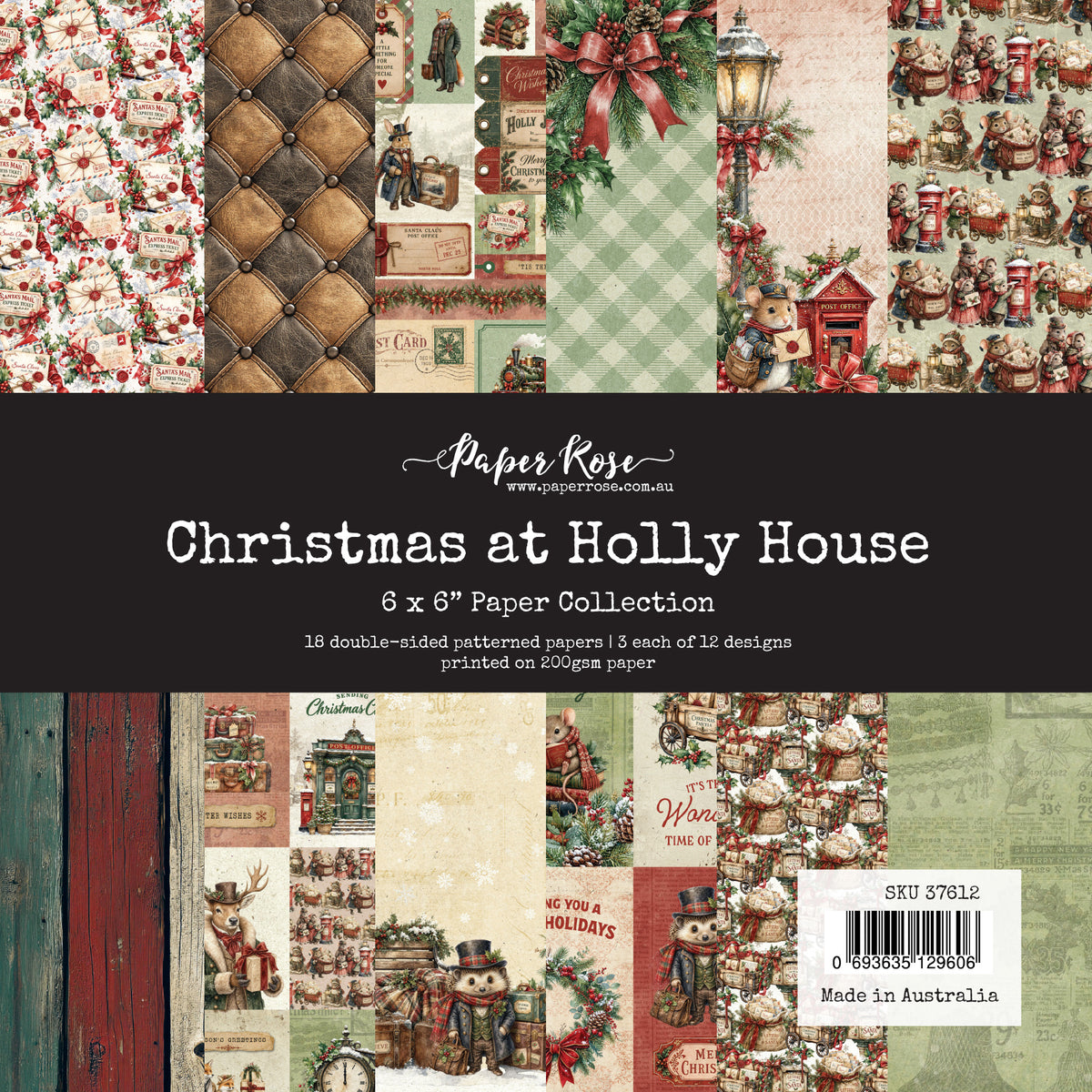 Christmas at Holly House 6x6 Paper Collection 37612