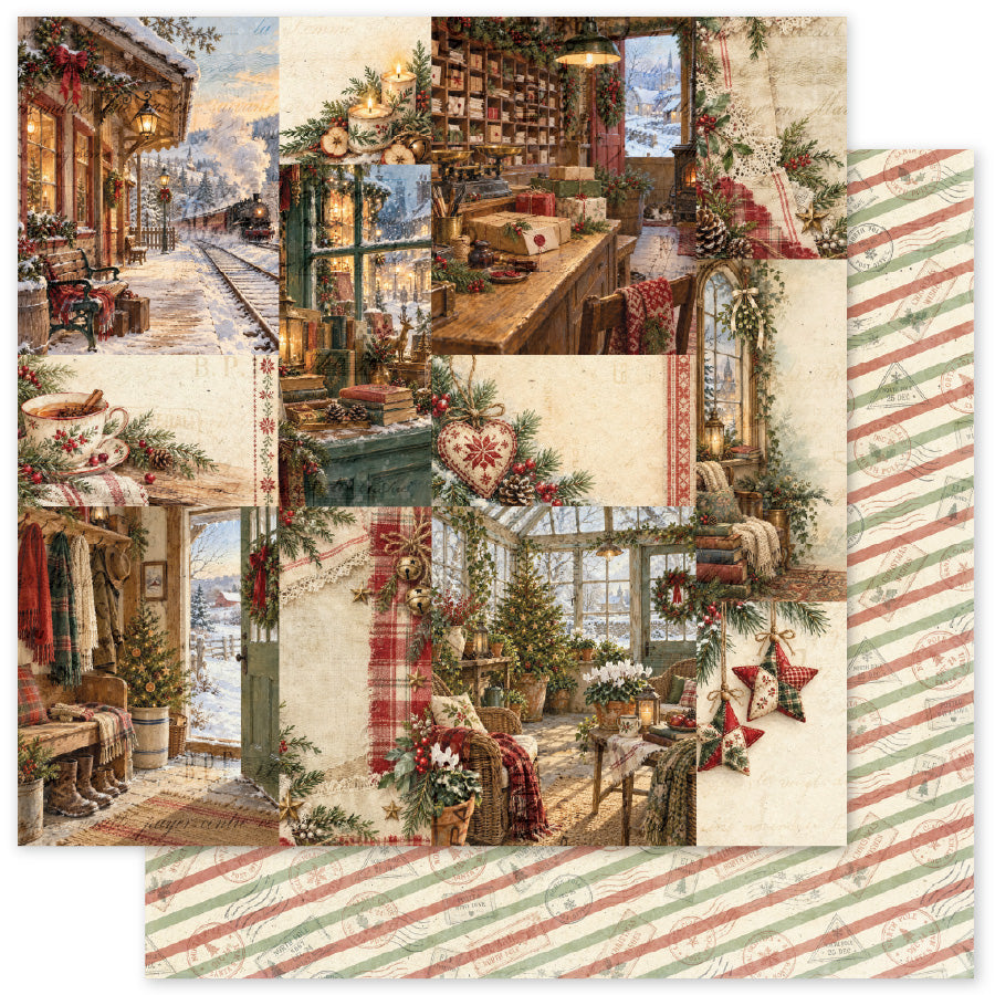 Christmas at Holly House Basics A 12x12 Paper (12 pc Bulk Pack) 37648