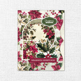 Christmas Holly 8.5" x 11" Mini Junk Journal Folio Kit 35347 - Paper Rose Studio